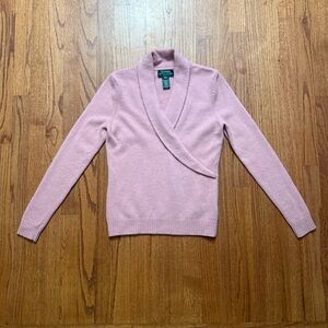 Ralph Lauren Green Label Angora Blend Sweater in Pink size S